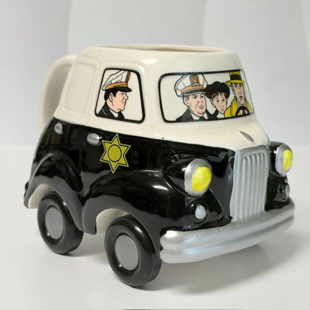 Vintage 1990 Dick Tracy Applause Wheelees Police Car Mug #45409 Disney